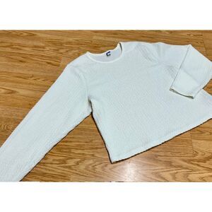 XXL - Old Navy - Smocked white long sleeve tee blouse shirt